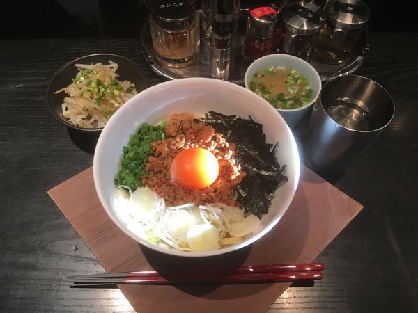 「台湾まぜそば、水餃子セット930円」@麺 たいせいの写真