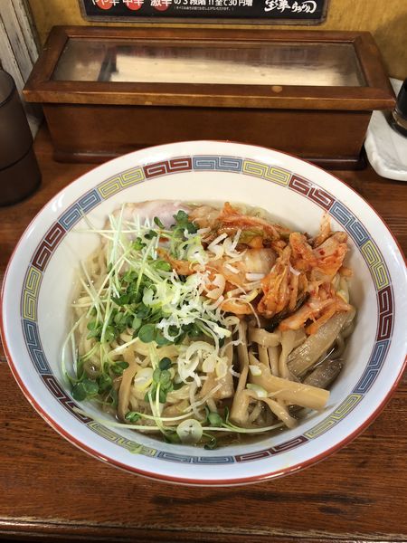 「キムチ油そば(中盛)」@宝華らぁめんの写真