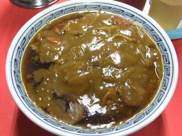 「カレーラーメン（650円）＋カツトッピング（550円）」@金盛軒の写真