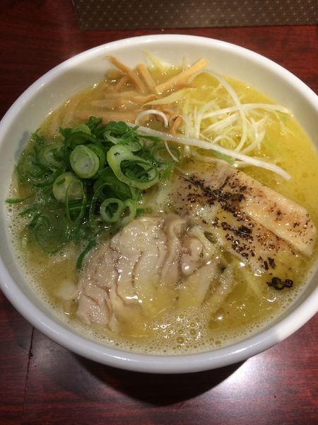 「濃厚塩かけ+トッピングA」@鶏だし中華そば かね壱 KANEICHIの写真