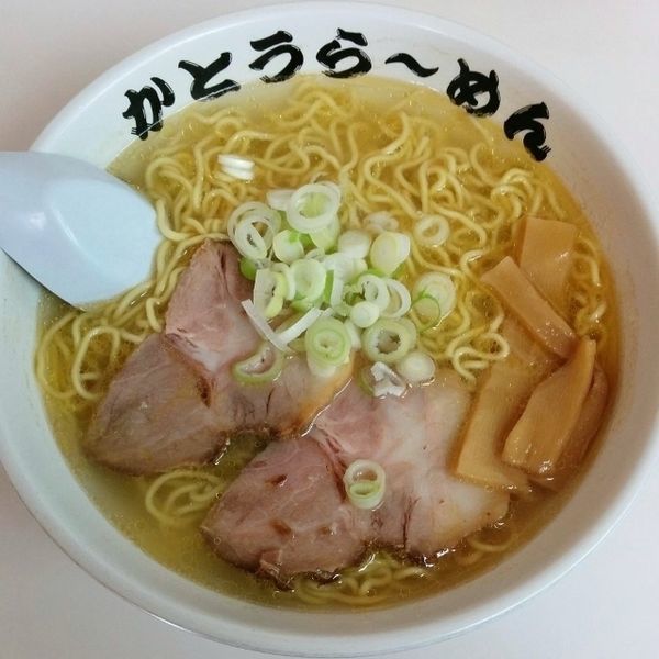 「昔風塩ラーメン･上」@かとうらーめん 月寒店の写真