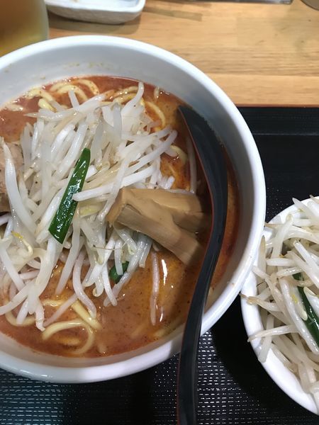 「煮干辛味噌ラーメン、ヤサイ」@味噌麺処 花道庵の写真