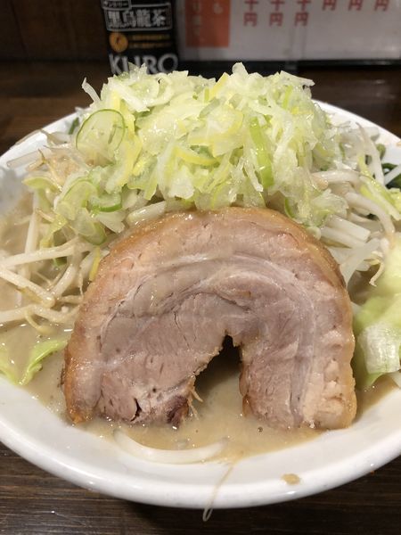 「ミニらーめん豚一切れ＋レン草」@ちばから 渋谷道玄坂店の写真