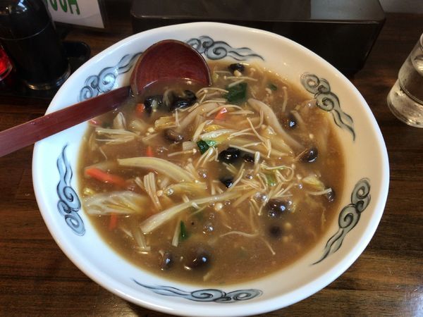 「きのこスーラーたんめん(830円)」@ラーメン創作麺処 めん坊の写真