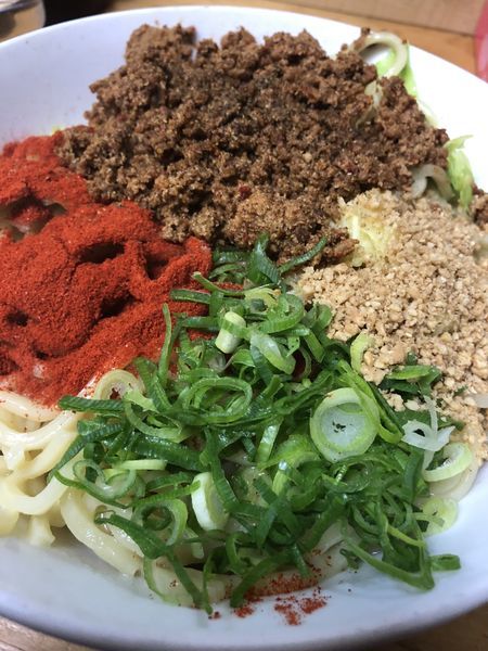 「汁無し坦々麺 大盛り」@自家製麺 てんかの写真