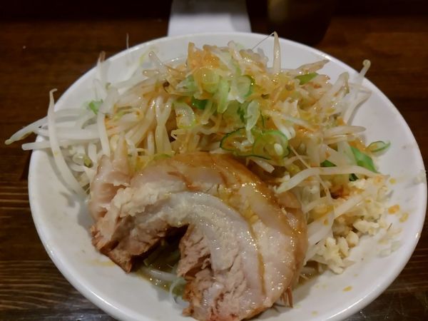 「ミニらーめん780円（ネギ、辣油、ニンニク少な目）」@ちばから 渋谷道玄坂店の写真