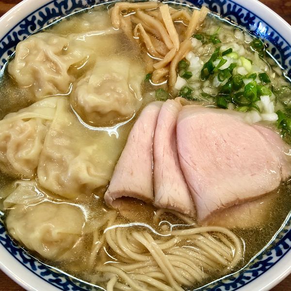 「【限定】アゴ出汁海老雲呑麺 塩」@良温(Ra-on)の写真