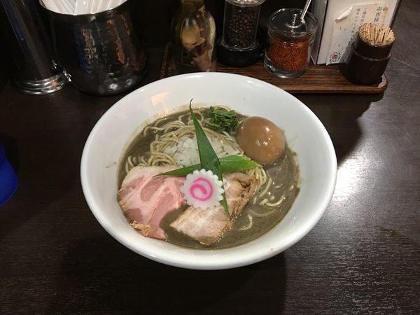 「味玉濃密煮干しそば ＋ 和え玉」@中華そば いづるの写真