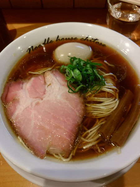 「醤油　790円＋ビール」@麺庵ちとせの写真