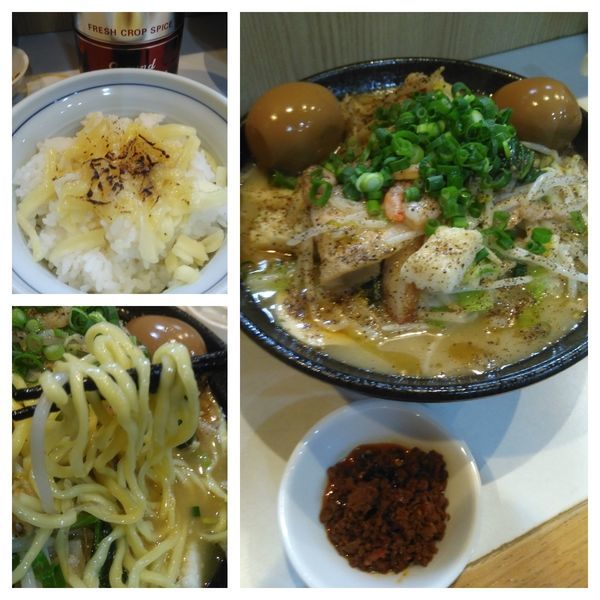 「【限定】海鮮五目旨煮拉面（濃厚ver)＋ライス」@麺屋 扇 SENの写真