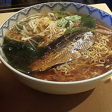 「鰊らーめん800円＋大盛100円」@らーめん でくの坊の写真