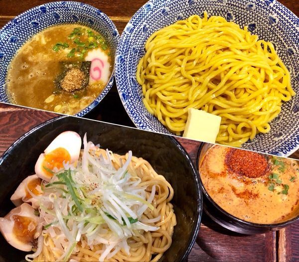 「濃厚魚介つけ麺300g温盛+無料トッピングバター ¥830」@北のらーめん 美空の写真