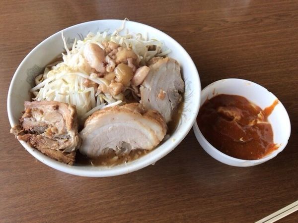 「フュージョン脂増し+豚増し800+150=950円」@蒙麺 火の豚の写真