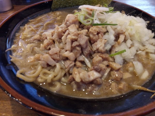 「百年味噌期間限定濃厚煮干しそば」@マルキン本舗 大間野店の写真