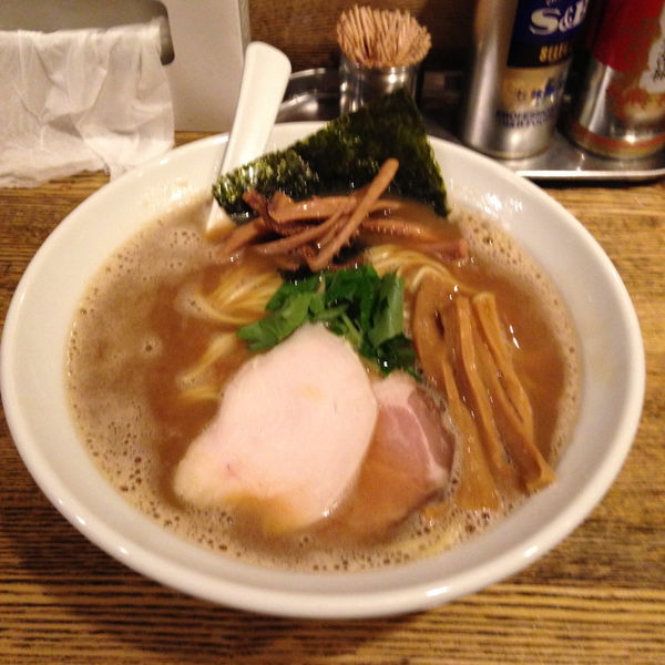 「烏賊干し鶏白湯醤油そば ¥850」@新橋 纏の写真