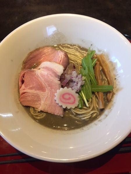 「濃厚煮干そば　850円　替玉100円　サービス半ライス付き」@鶏そば なんきち 東京店の写真