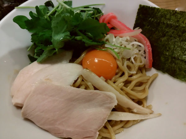 「濃厚卵のまぜ SOBA (並）780円」@むぎとオリーブ さいたま新都心店の写真