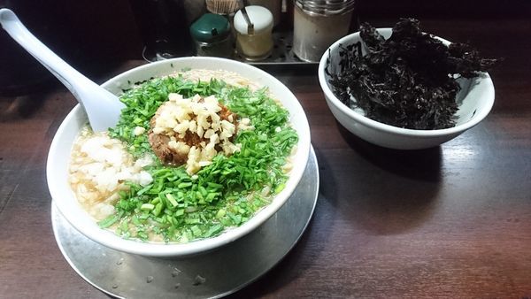 「【期間限定】ニラ味噌らーめん+岩海苔」@らーめん潤 蒲田店の写真