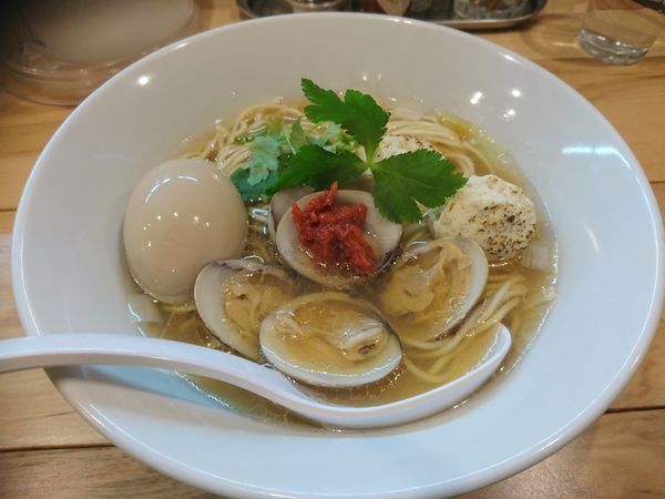 「【限定】はまぐり出汁の醤油ラーメン800円＋味玉」@らーめん カッパハウスの写真
