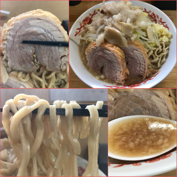「小ブタ2枚（ニンニク・アブラ）¥700」@ラーメン 登良治郎の写真