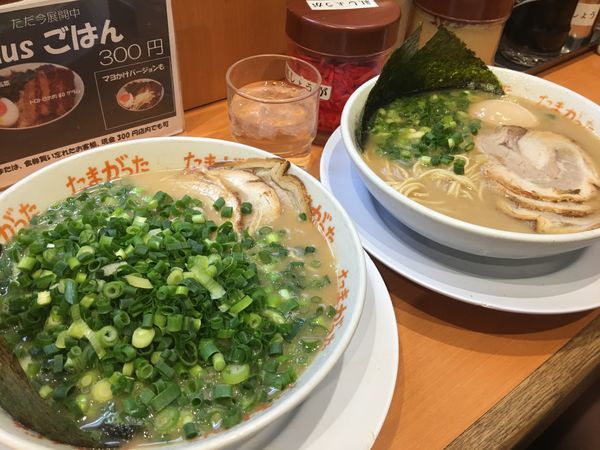「ラーメン＋ネギ」@九州大分らぁめん たまがった 神奈川新町本店の写真