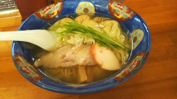 「支那ソバ肉雲呑ハーフ(新塩)」@支那そば 幸雲の写真