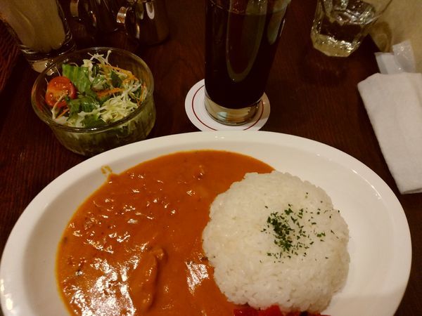 「濃厚バターイエローカレーランチ(並盛)1,080円」@カフェレストの写真
