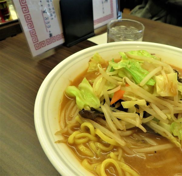 「ピリ辛みそタンメン（800円）」@佐野金 総本店の写真