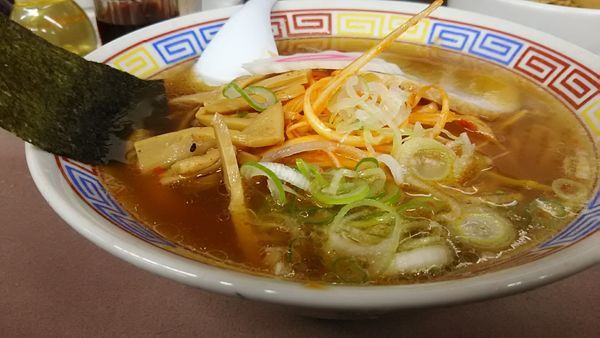 「辛ねぎ中華そば」@ラーメン ばんだい 嵐山店の写真