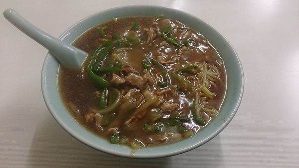 「肉そば650円+大盛り100円+他」@まこと食堂の写真