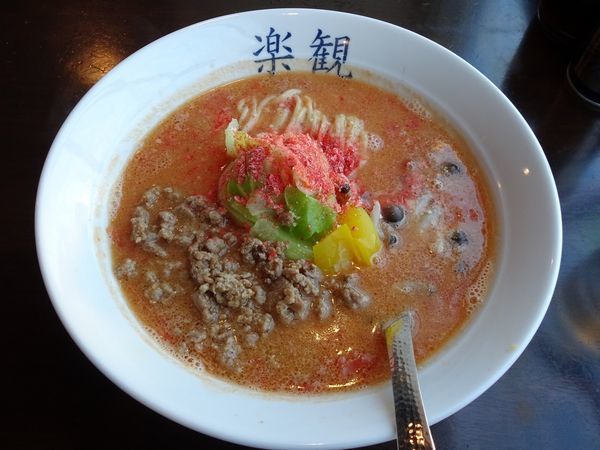 「海老トマト味噌：ルビー（880円）」@楽観 立川の写真