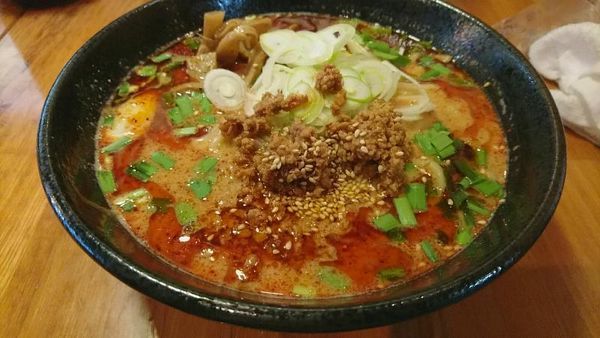 「担々麺750円(大盛りと大辛は無料)」@燕返しの写真