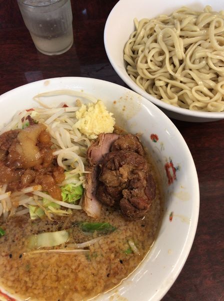 「つけ麺 小 700円 +150円」@ラーメン二郎 めじろ台店の写真