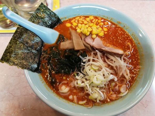 「1/11からし麺中盛り870円」@ラーメン菱和 上大岡店の写真