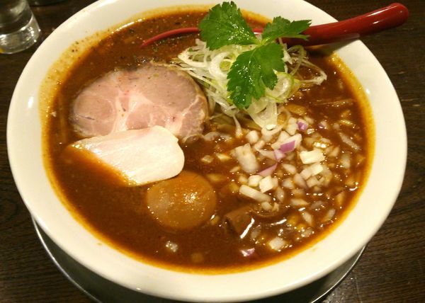 「味噌カレーそば　850円」@立ち呑み居酒屋 金町製麺の写真