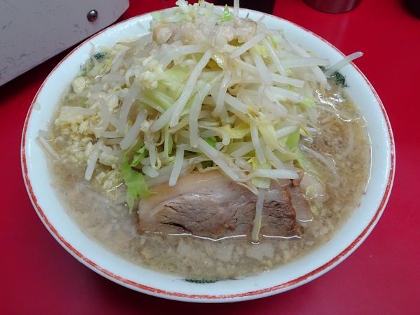 「小ラーメン（730円）ヤサイニンニクアブラ」@ラーメン二郎 京急川崎店の写真