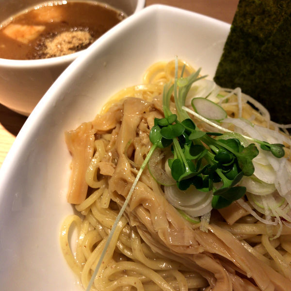 「つけ麺（あつもり）918円（850円+68円）」@杏と桜の写真