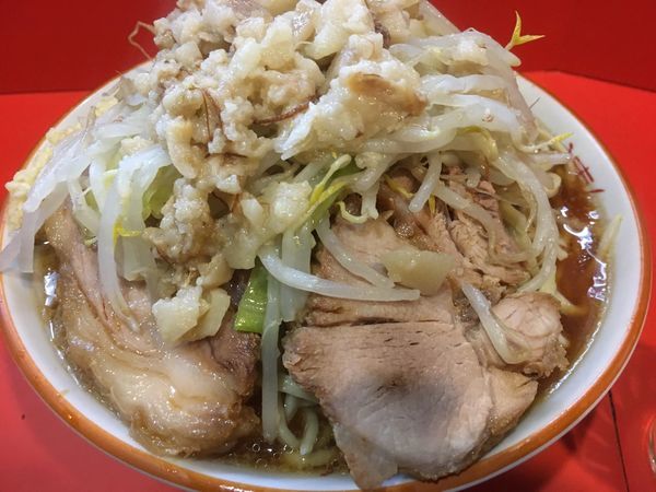 「大盛りラーメン800円（ヤサイニンニクアブラ）」@ラーメン二郎 仙川店の写真