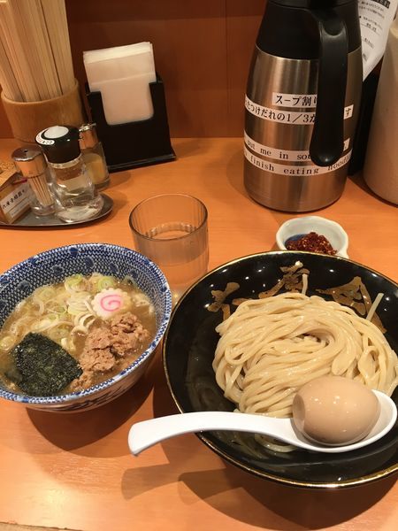 「得製つけ麺（朝）＋辛味」@六厘舎の写真