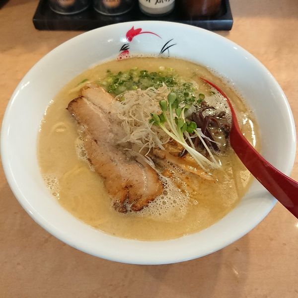 「鶏魚貝白湯  @800円 位置限定」@麺屋 丸鶏庵の写真