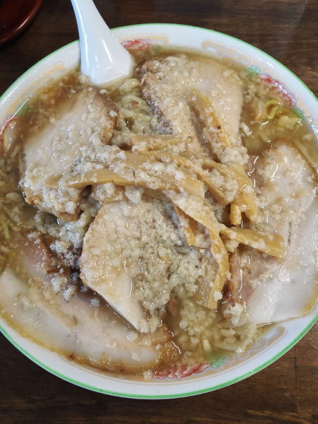 「チャーシュー麺　大盛　大油」@関屋 福来亭の写真