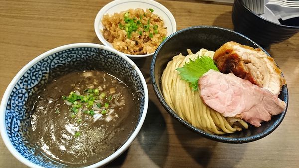 「【限定】超極濃イカつけ麺」@煮干しつけ麺 宮元の写真