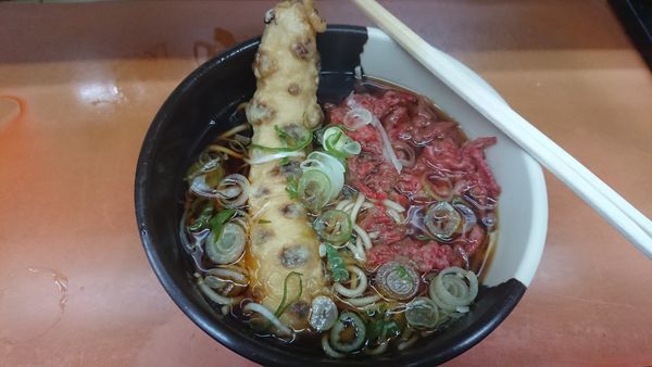 「生姜天ちくわ天」@六文そば 須田町店の写真