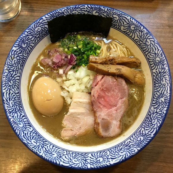 「味玉極上煮干しそば」@煮干しつけ麺 宮元の写真