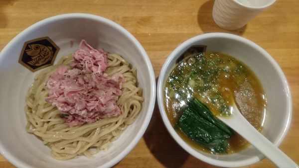 「ヒラメつけ麺」@真鯛らーめん 麺魚の写真