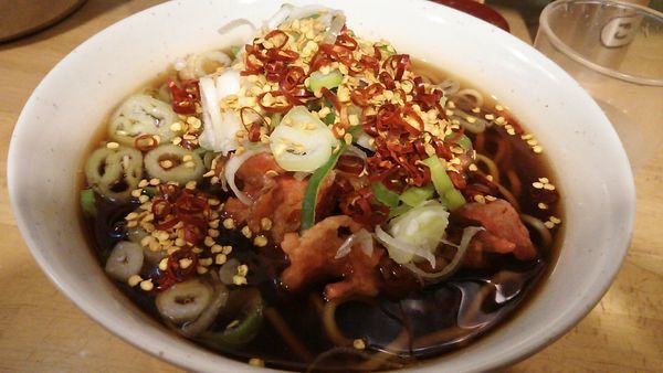 「かき揚げBそば」@一○そばの写真