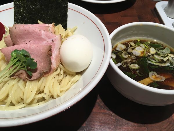 「味玉生姜醤油つけ麺」@生姜醤油専門 我武者羅 代々木店の写真