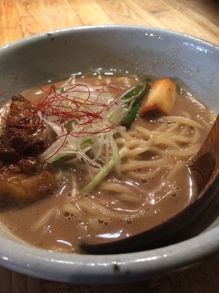 「もつそば」@和醸良麺 すがりの写真