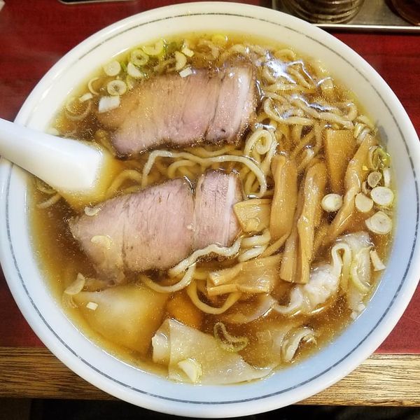 「わんたんめん」@十八番の写真