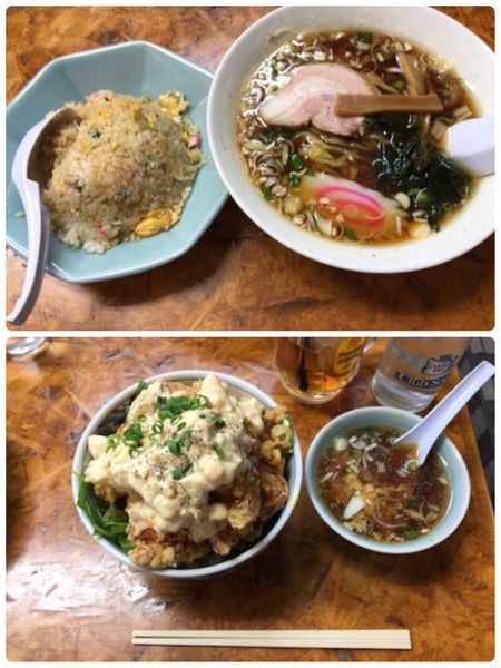 「ラーメン+半チャーハン」@かし亀の写真